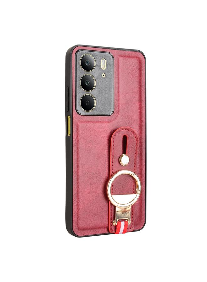 S-TOP Case For Realme C75 Wristband Leather Back Phone Case - Image 2