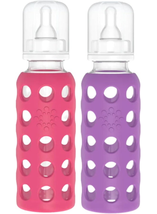 Lifefactory Baby Bundle - Bottle Set - Raspberry/Purple - 9 oz - 2 pk - Image 1