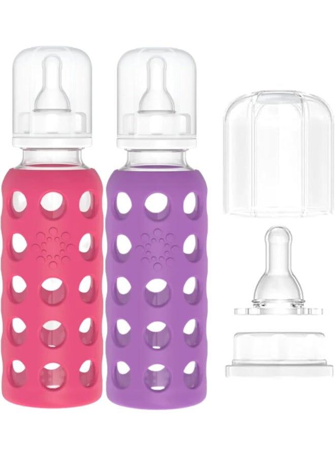 Lifefactory Baby Bundle - Bottle Set - Raspberry/Purple - 9 oz - 2 pk - Image 2