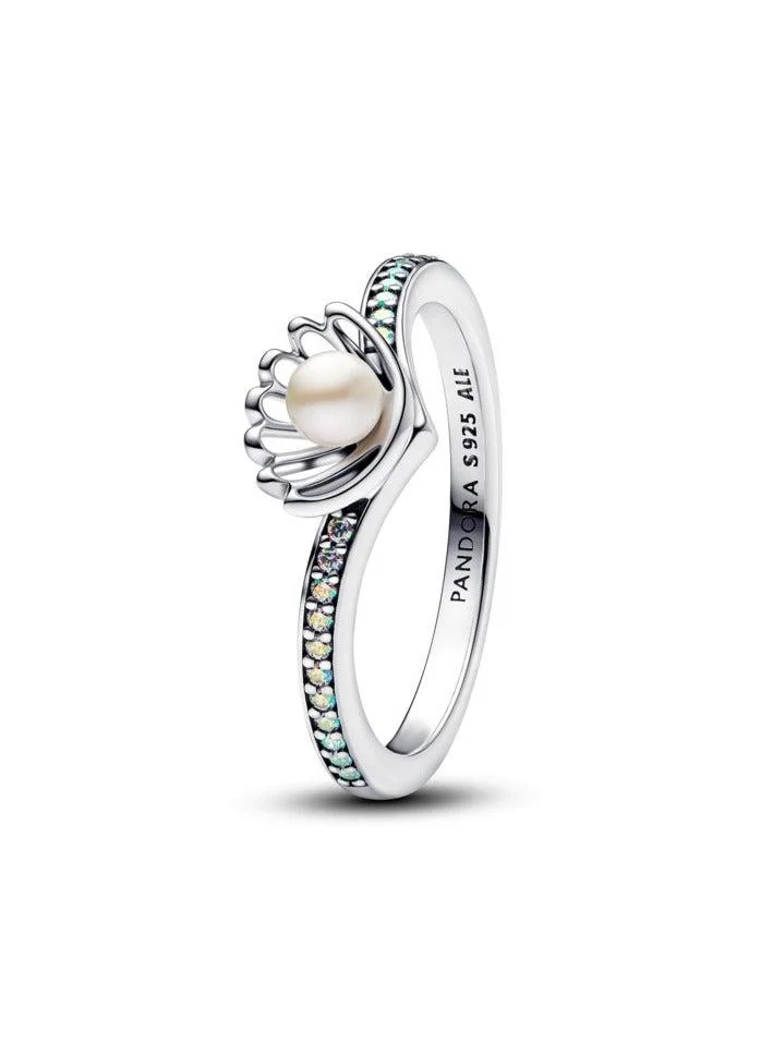Disney Princess Ariel Shell Treated Freshwater Cultured Pearl Ring