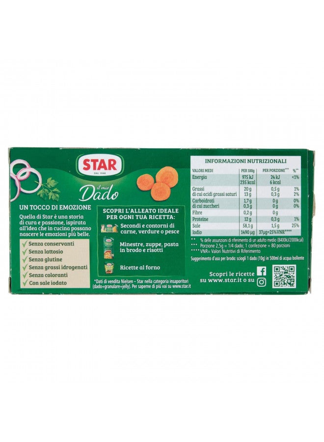 Star Star: "Il Mio Dado Classico" Bouillon Cubes, Classic Taste Pack of 20, 10g Each [ Italian Import ] - Image 2