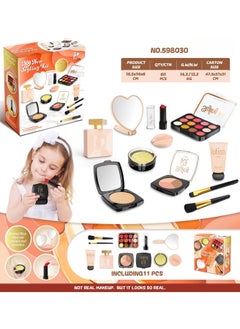 Girls Makeup Set, Pretend Makeup Toys for Toddlers, Makeup Toy Set with Lipstick, Eyeshadow, DIY Accessories, Makeup Toys for Kids, Toddlers and Dress Up Fun, No Smudge (Black)