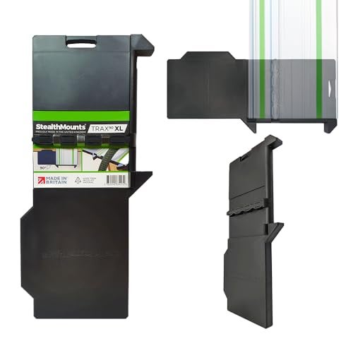 StealthMounts Trax90 XL Track Saw Square for Festool | 90° Right Angle Plunge Saw Guide Rail Angle Stop - Image 1