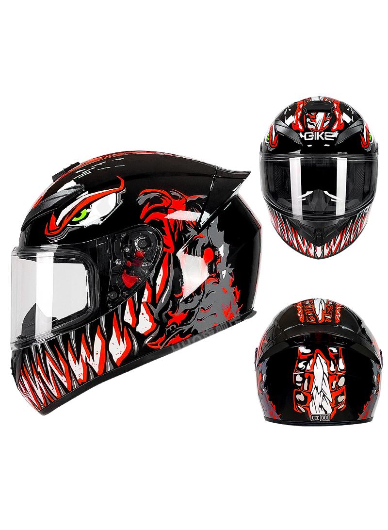 general Full Face Motorbike Helmet Motorcycle Adult Rider Biker Sports Crash Helmet - Image 1