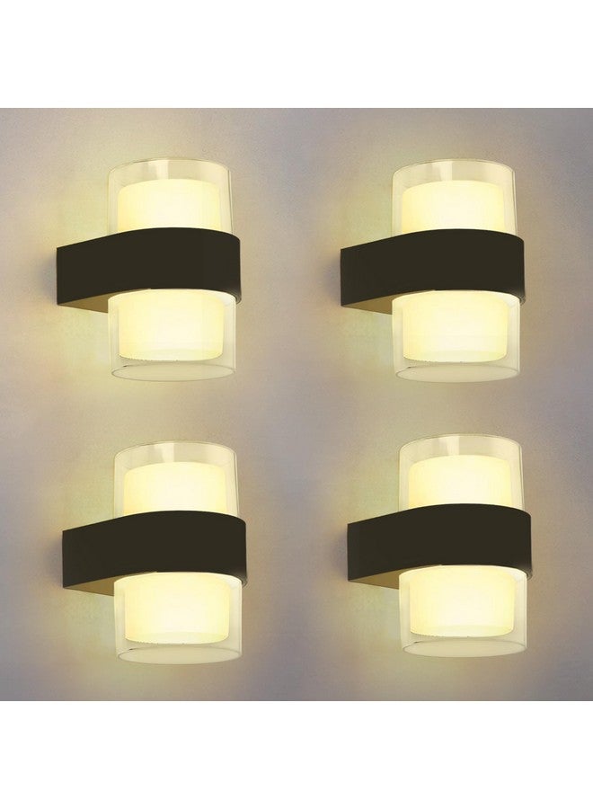 Gesto جستو 10 واط ضوء LED مقاوم للماء لتزيين المنزل - مصباح حائط LED ثنائي الاتجاه | أضواء حائط خارجية فاخرة IP65 للشرفة، البوابة، الارتفاع، الحديقة، الفناء | ضوء حائط زخرفي - عبوة من 4 - Image 1