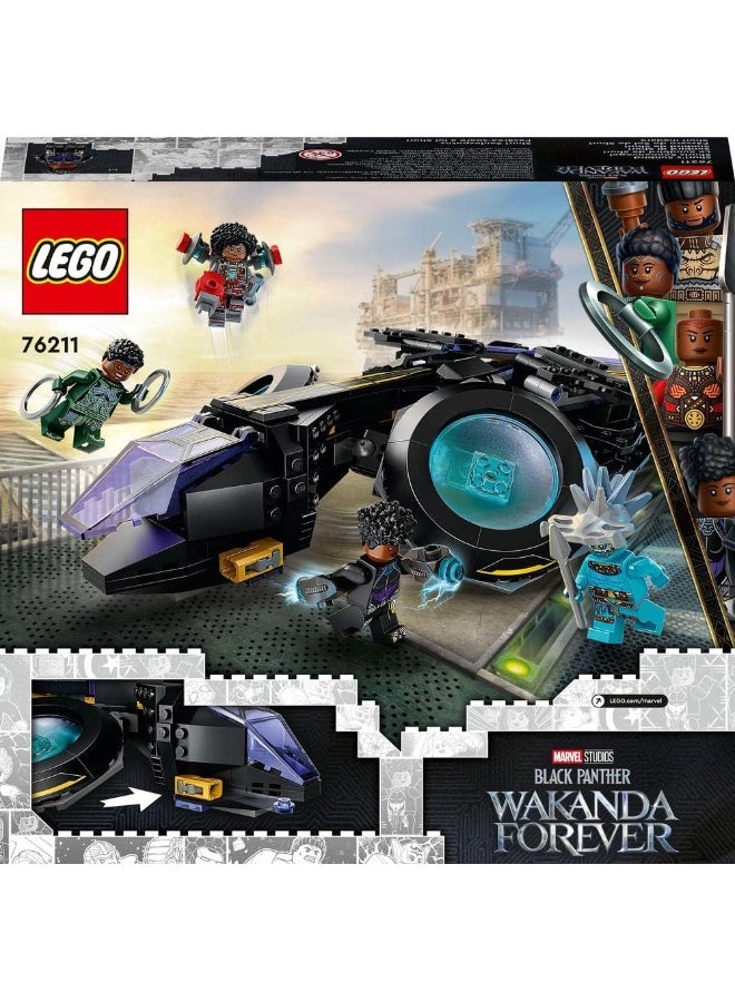 LEGO 76211 Marvel Shuri's Sunbird, Black Panther Aircraft Buildable Toy Vehicle for Kids, Wakanda Forever Set, Avengers Superheroes Gift Idea - Image 4