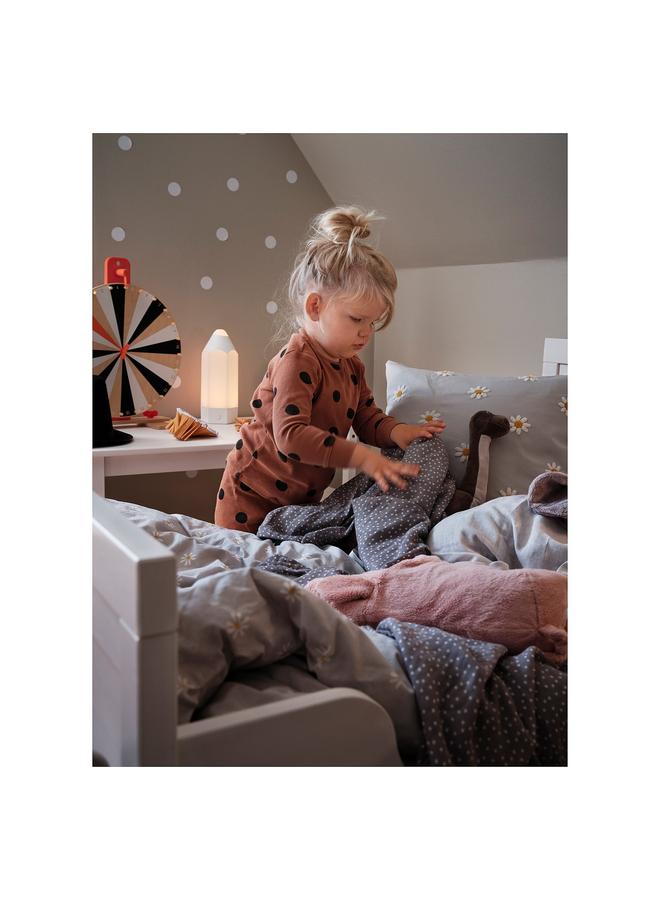 إيروريكس غطاء وسادة، نمط زهري رمادي/أبيض، 50×50 سم - Image 4