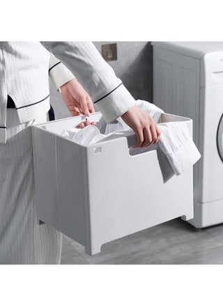 Folding Bathroom Laundry Basket Wall-mounted Dirty Clothes Storage Basket Household Laundry Bag Laundry Bathroom Organizer - pzsku/ZC34943D8BB4E44C3DB9BZ/45/_/1691053765/f99f8a15-4db4-4d6d-8b6f-f19aa46646df