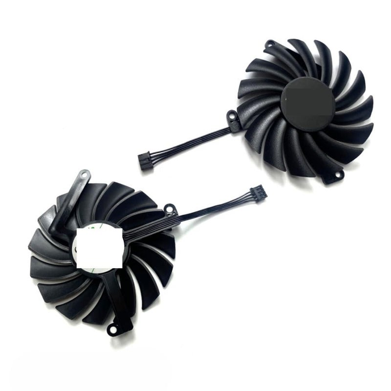 4PIN CF-12910S RTX 3070 TI X3 GPU Fan，for INN03D for GeForce TI、RTX 3080、RTX 3080 OC Graphics Card Cooling Fan Easy to Replace(Fan-A)