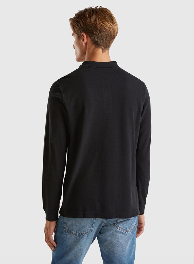 Benetton Long sleeve classic polo  - Image 2