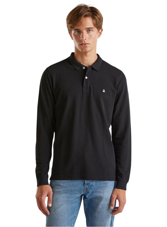 Benetton Long sleeve classic polo  - Image 1