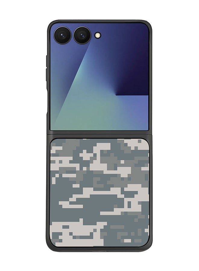 Stylizedd For Samsung Galaxy Z Flip7 Case,Slim fit Camera Protection, Shockproof Thin Phone cover  - Digital Camo