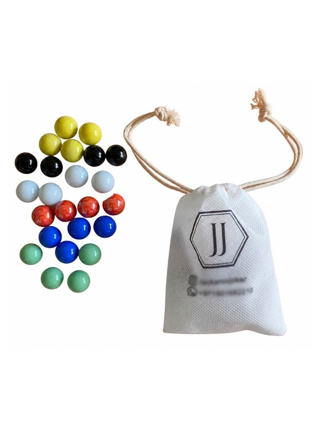 JACKAROOJOKER Jackaroo Joker Glass Marbles With Plastic Playing Cards For Jackaroo Board Game - Image 3