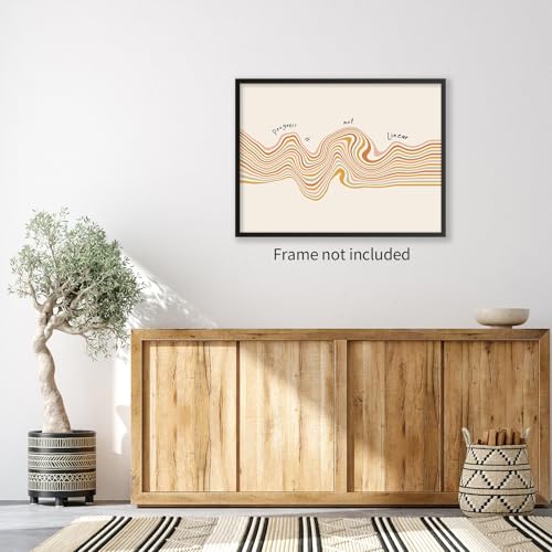 enttgo Modern Motivational Mental Health Posters Progress Is Not Linear Quote Wall Art Kids Therapy Canvas Prints for Counselor Office Wall Decor 12X16 inch Unframed - Image 3