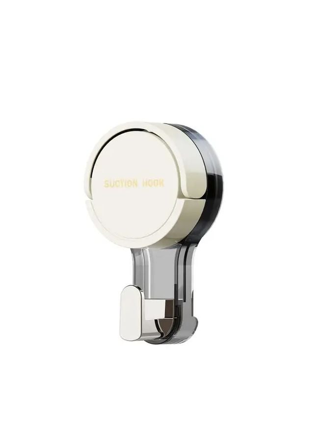 أبيض 5 قطع خطافات شفط بدون ثقب متينة مثبتة على الحائط من البلاستيك - Image 1