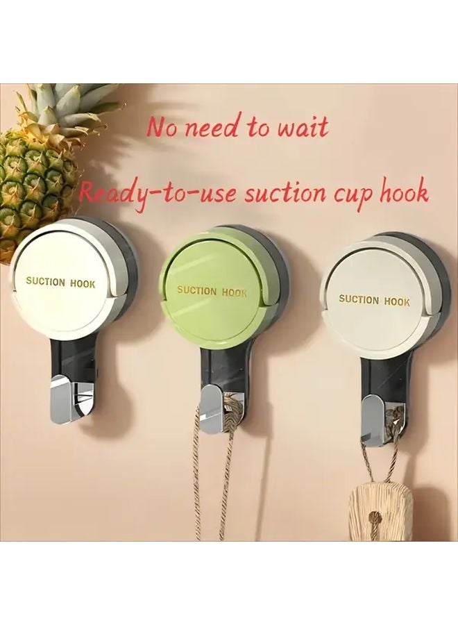 أبيض 5 قطع خطافات شفط بدون ثقب متينة مثبتة على الحائط من البلاستيك - Image 3