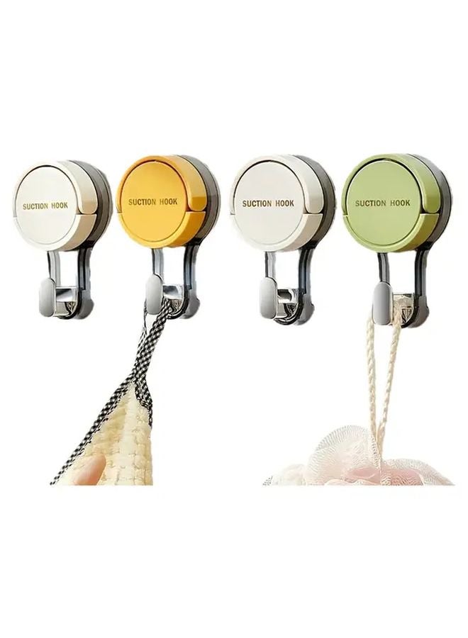 أبيض 5 قطع خطافات شفط بدون ثقب متينة مثبتة على الحائط من البلاستيك - Image 2