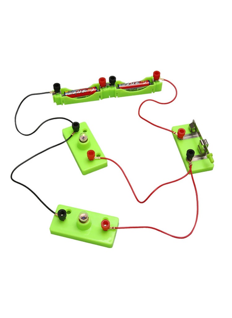 Generic - Simple circuit Science and Technology small production series parallel experimental box primary school science experimental equipment small lamp holder circuit Series-parallel circuit - Image 1