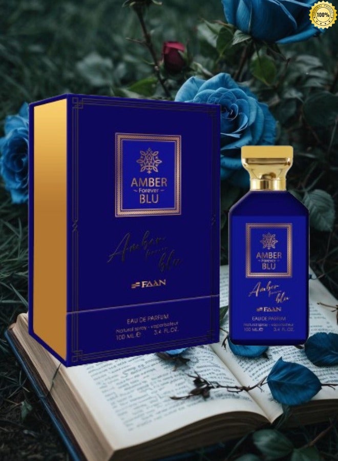 فاان 7 قطع عطر أمبر فور إيفر بلو 100 مل - Image 2