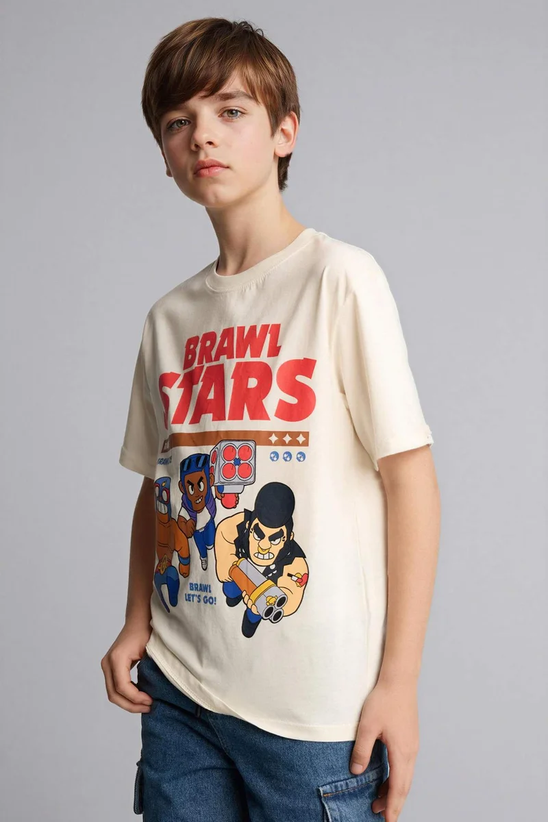 ديفاكتو Boy Brawl Stars New Regular Fit T-Shirt