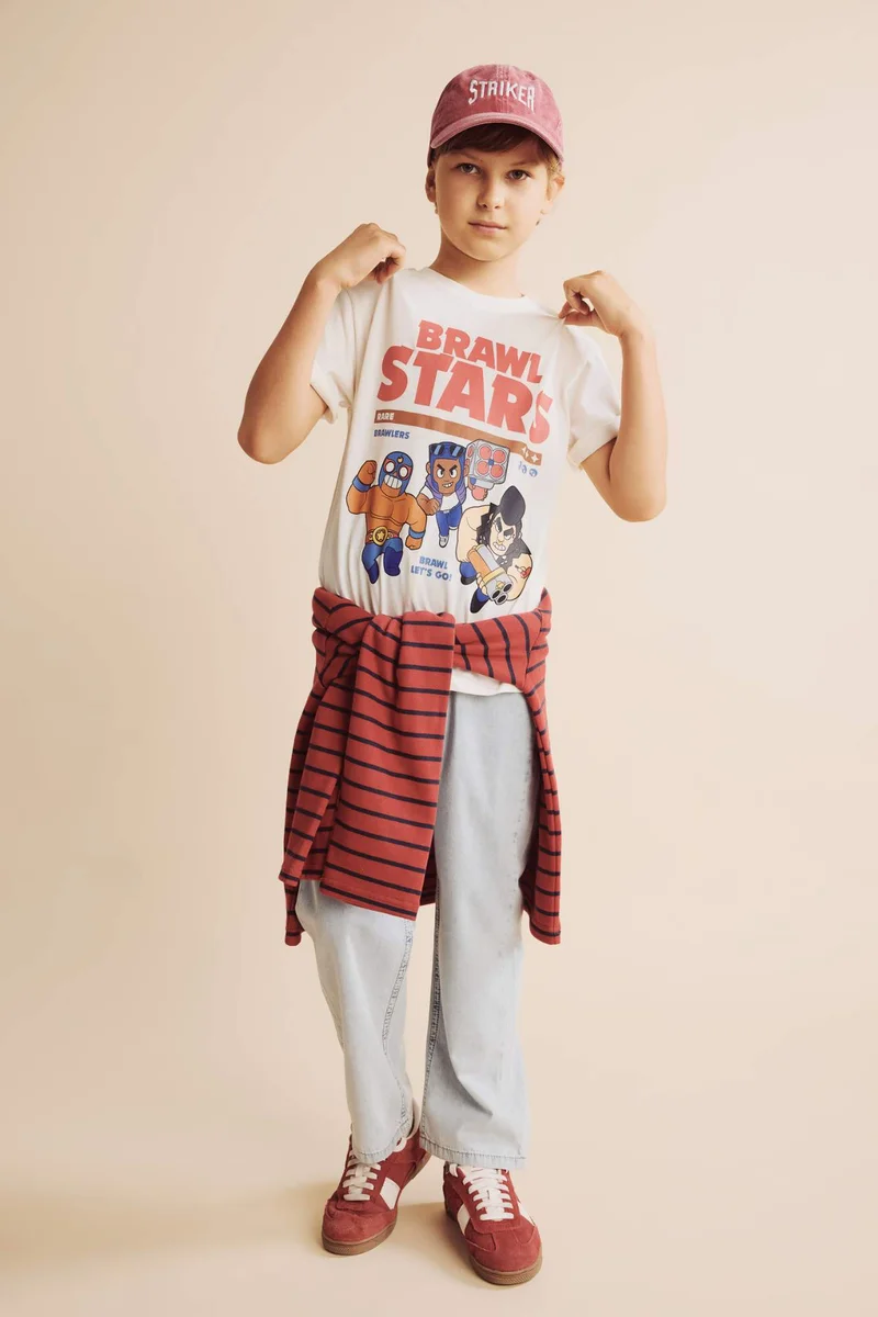 ديفاكتو Boy Brawl Stars New Regular Fit T-Shirt