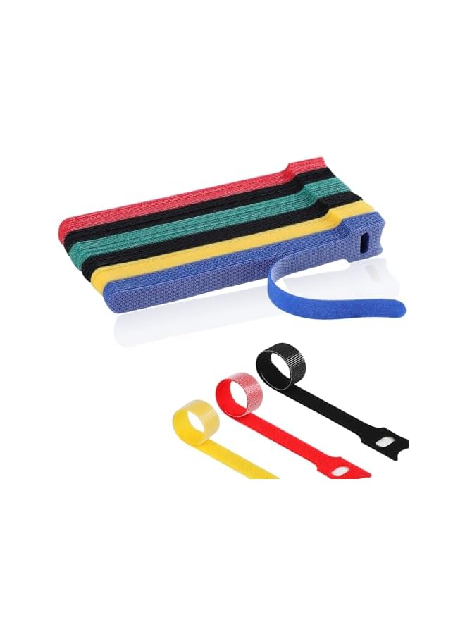 PROMASS promass 120PCS 6 Inch Cable Ties - Reusable Wire Ties - Adjustable Cord Organizer in 5 Vibrant Colors - Multi-Purpose Cable Organizer for Home and Office Use  - Image 2