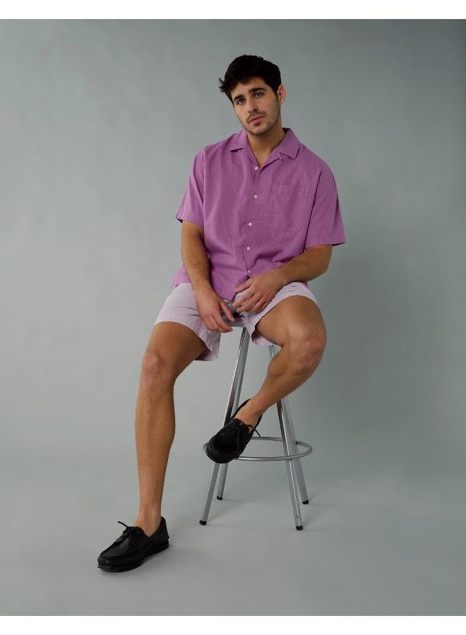 امريكان ايجل قميص كتان بأزرار للمسبح - Image 1