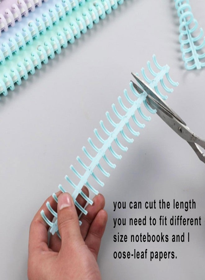 Markeny 20PCS Plastic Click Binding Combs Colorful Spiral Binding Coils 12mm Comb Binding Spines 30 Rings Binder Combs Kits, 30 Ring - Image 5