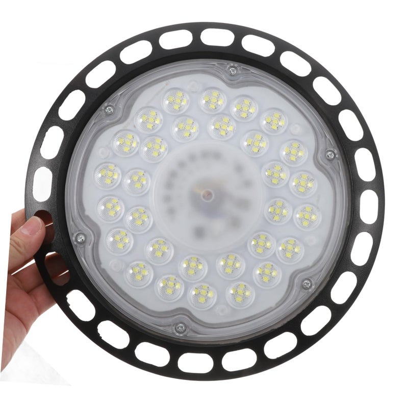 UFO LED مصباح علوي عالي 150 واط مرآب مستودع ورشة عمل توفير الطاقة سهل التركيب - Image 4