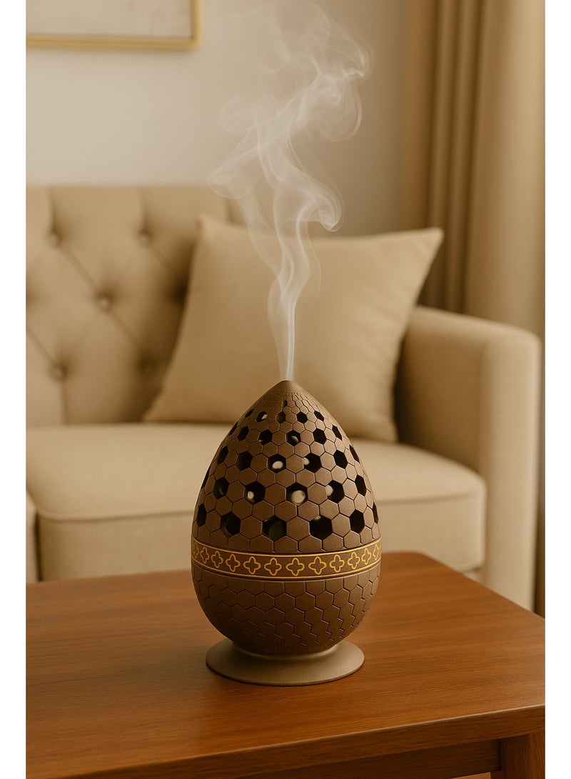 Radin Charcoal Incense Burner Bakhoor Burner Oud Frankincense Resin Incense Burner  for Yoga Spa and Aromatherapy Office & Home Decor - Image 4