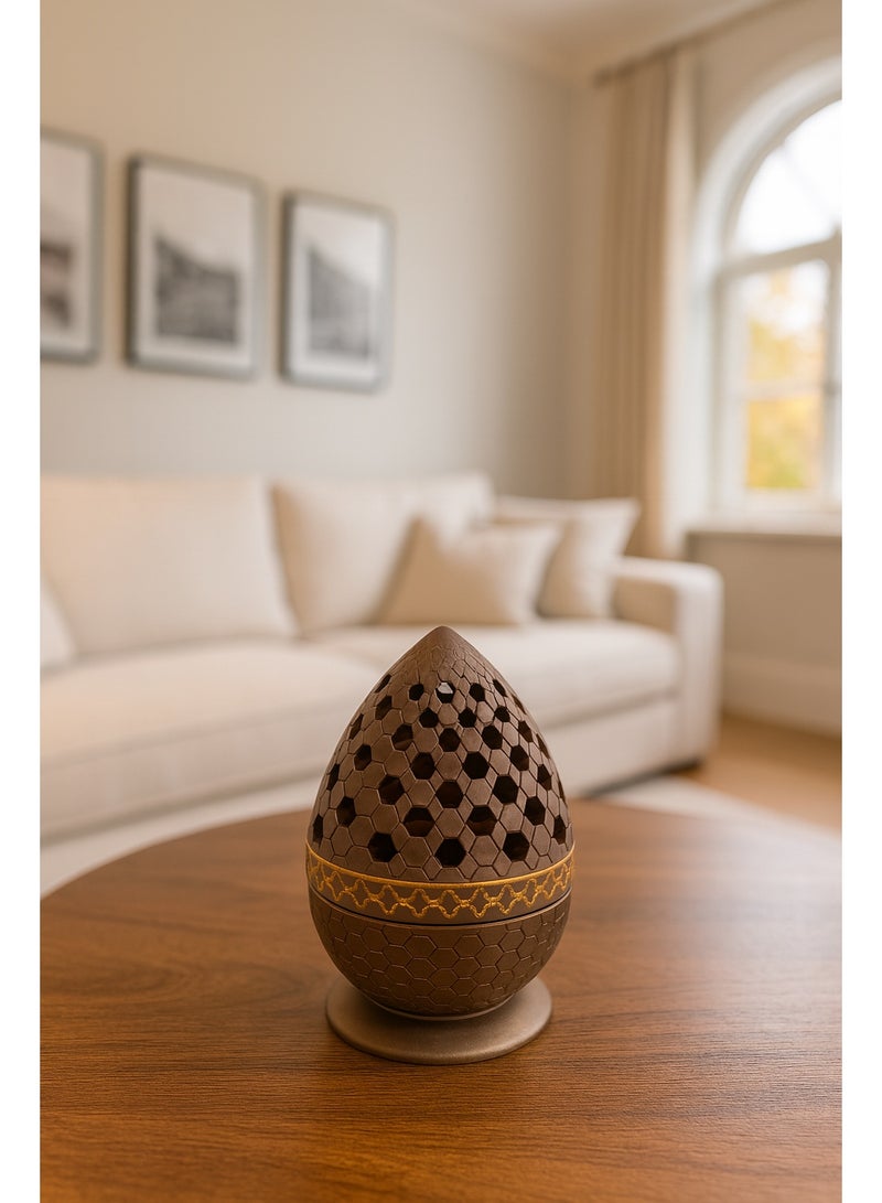 Radin Charcoal Incense Burner Bakhoor Burner Oud Frankincense Resin Incense Burner  for Yoga Spa and Aromatherapy Office & Home Decor - Image 5