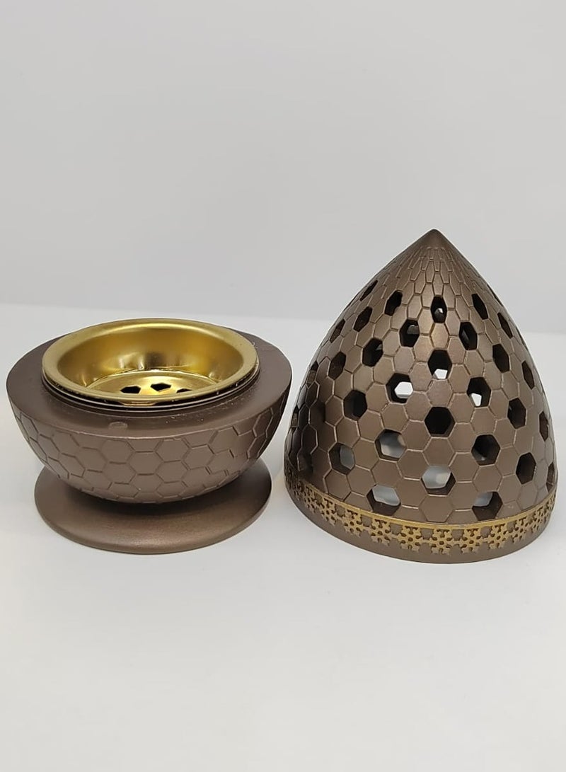 Radin Charcoal Incense Burner Bakhoor Burner Oud Frankincense Resin Incense Burner  for Yoga Spa and Aromatherapy Office & Home Decor - Image 2