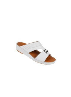 barjeel uno 008-3724 Barjeel Uno Mens Arabic Sandals BS 38 White  - Image 2
