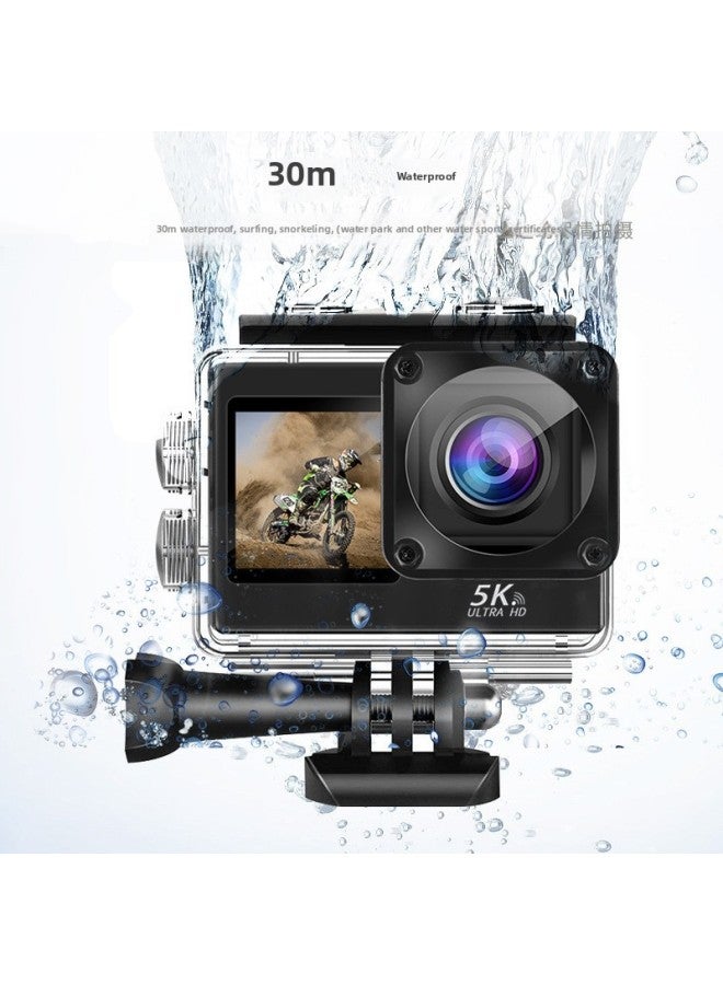 Generic And 5K Super Clear Outdoor Sports Camera Riding Pocket Waterproof Camera Wholesale-Body Color:Two-in-one Remote Control Wireless Microphone  - Image 3