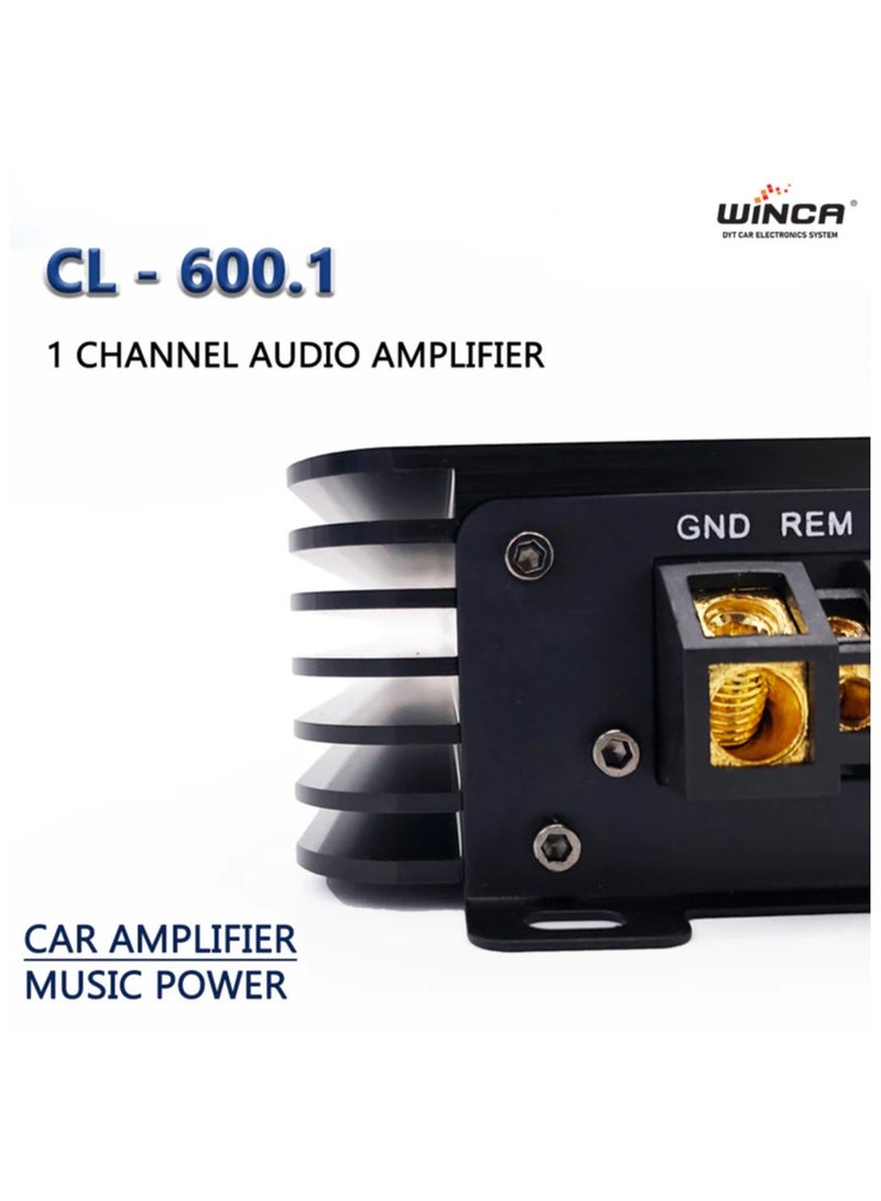 WINCA Car Audio Power Amplifier CL-600.1 Mono (2400W-600R) - Image 3