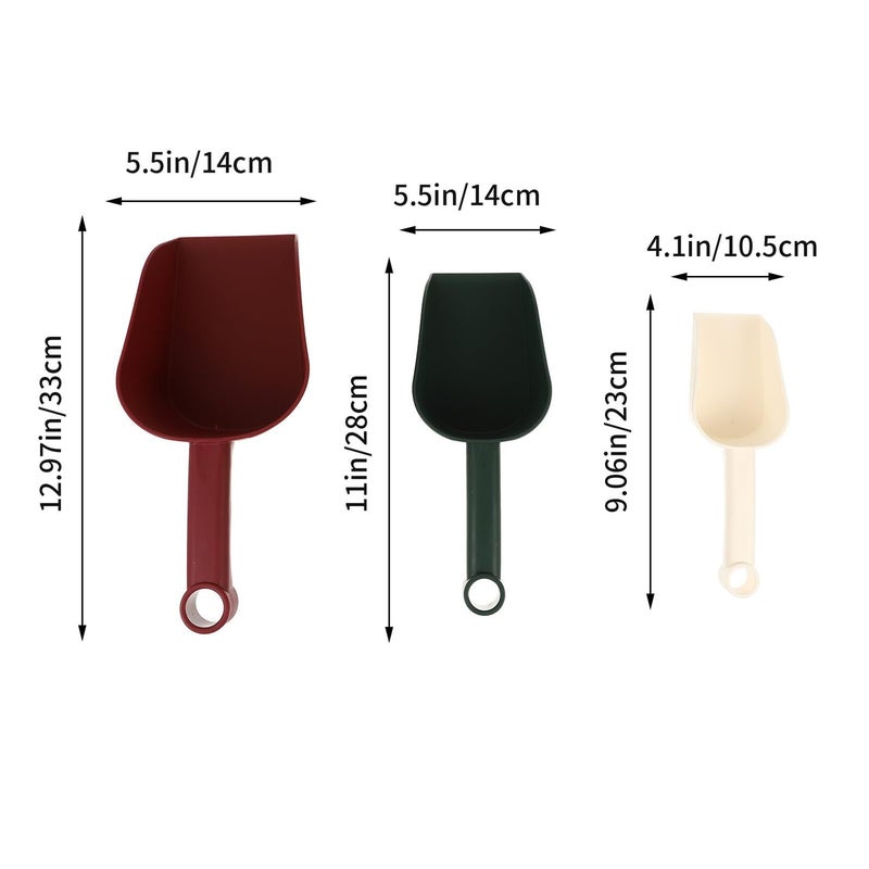 3 Piece Plastic Garden Shovel Set for Transplanting and Digging Small Medium Large - Image 3