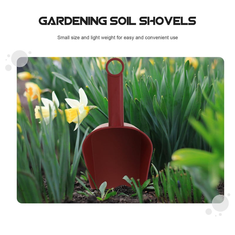 3 Piece Plastic Garden Shovel Set for Transplanting and Digging Small Medium Large - Image 4
