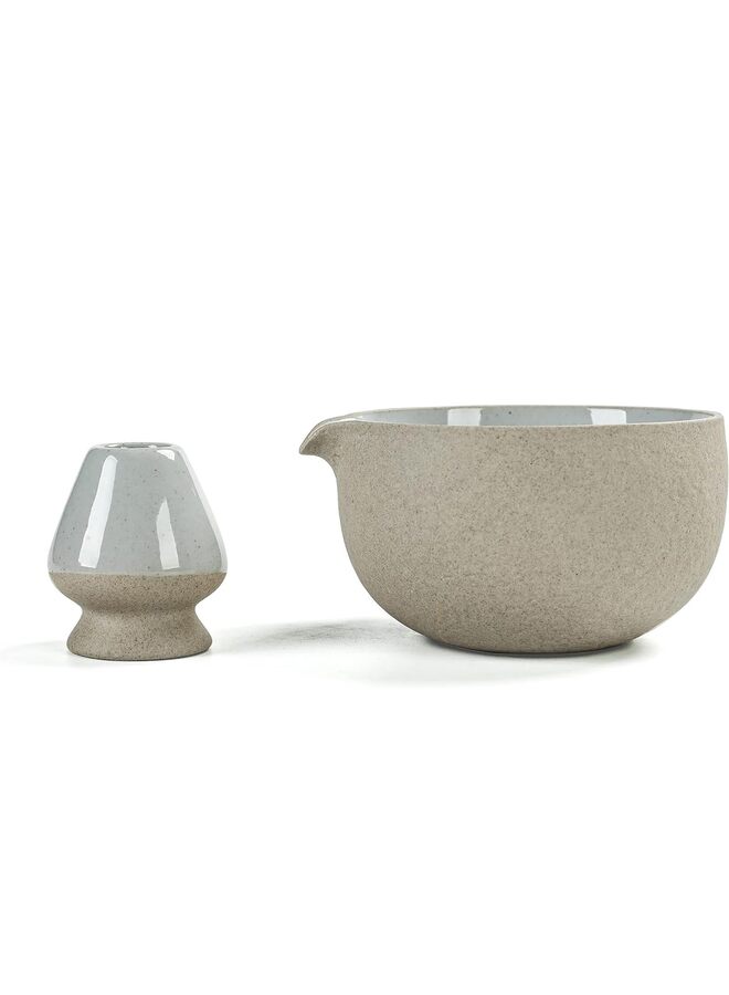 Japanese Natural Rock Texture Matcha Bowl, Chawan Matcha Tea Bowl, Ceramic Bowl, Tea Bowls for Matcha, Chawan, Ceremonial Accessories - Image 1