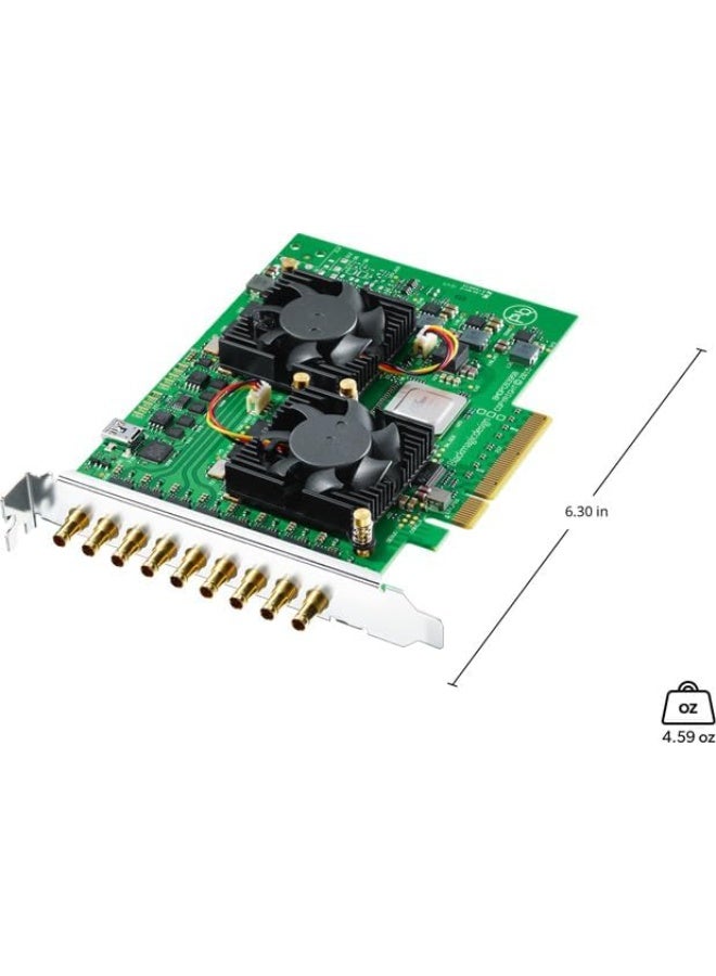 Blackmagic 563980Z-12 DeckLink Quad 2 8-Channel 3G-SDI Capture and Playback Card, 720p/1080p Cross-Conversion - Image 2