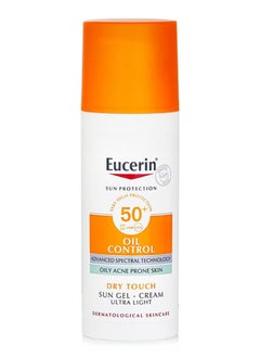 Eucerin Oil Control Sun Gel-Cream Ultra Light SPF 50+ Dry Touch 50ml  - Image 1