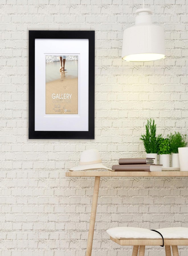 Malden 16x20 Matted Picture Frame - Made to Display Pictures 11x14 with Mat, or 16x20 without Mat -Black - Image 3