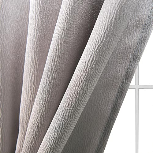 GLORY RUGS Window Panel with Attached Valance Curtain Bedroom Living Room Dining 42"X84" Grey - Image 5