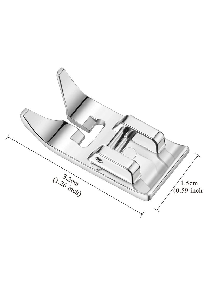 SYOSI - Sewing Machine Presser Foot Straight Stitch Foot Universal General Purpose Zig Zag Foot for Most Sewing Machines Domestic Low Shank Sewing Machines 2 Pieces - Image 1