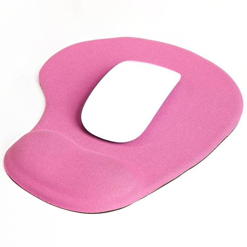 JYWYBF Ergonomic Mouse Pad with Wrist Rest, Gel Wrist Support Mousepad, Pain Relief Laptop Computer Mouse Pad, Non-Slip Mouse Pads for Office & Home (Pink) - Image 1
