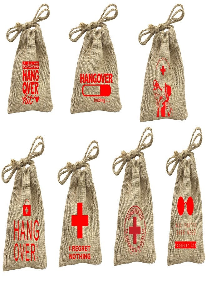 Funcart Unisex Hangover Kit Pouch -Set of 7 for Wedding/Party/Bachelor/Bachelorette/Special