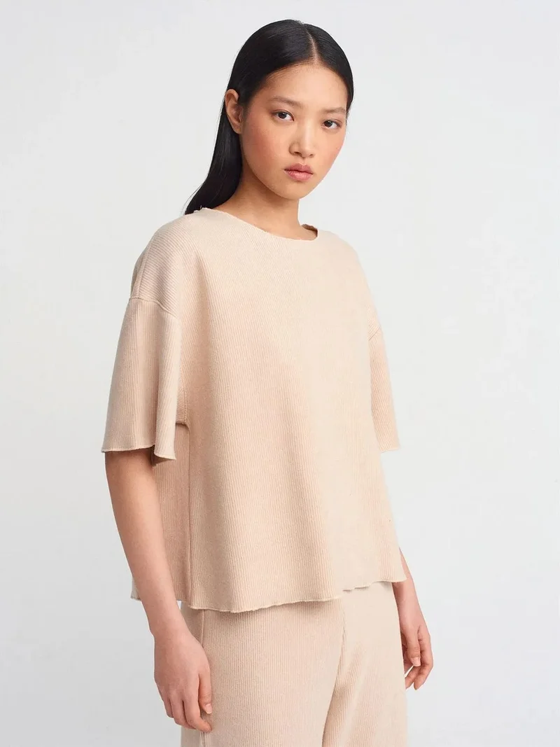 ديلفين Dilvin Women's Loose Fit Crew Neck T-Shirt