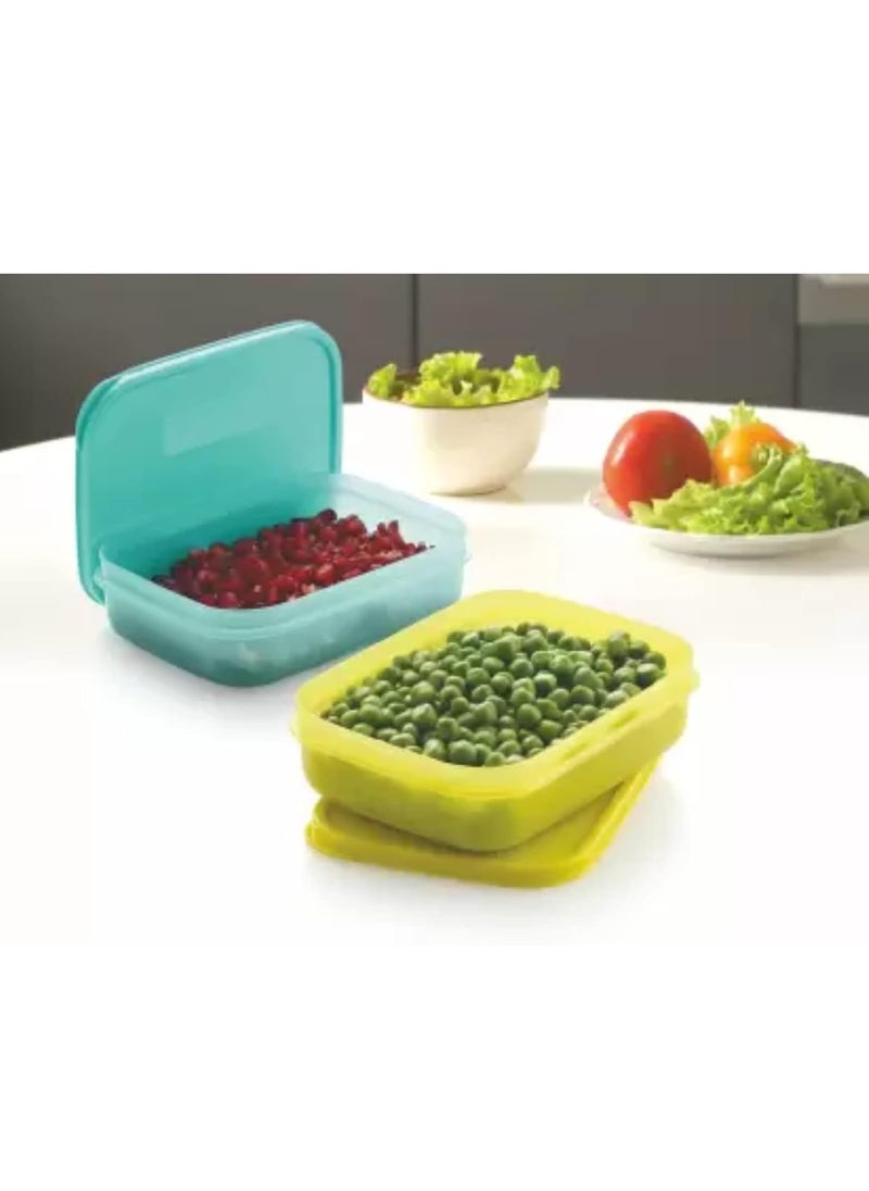 Pass Pass pass pass PASSPASS Square Plastic Multicolor Lunch Box, Tiffin Box Set (3)  - Image 3