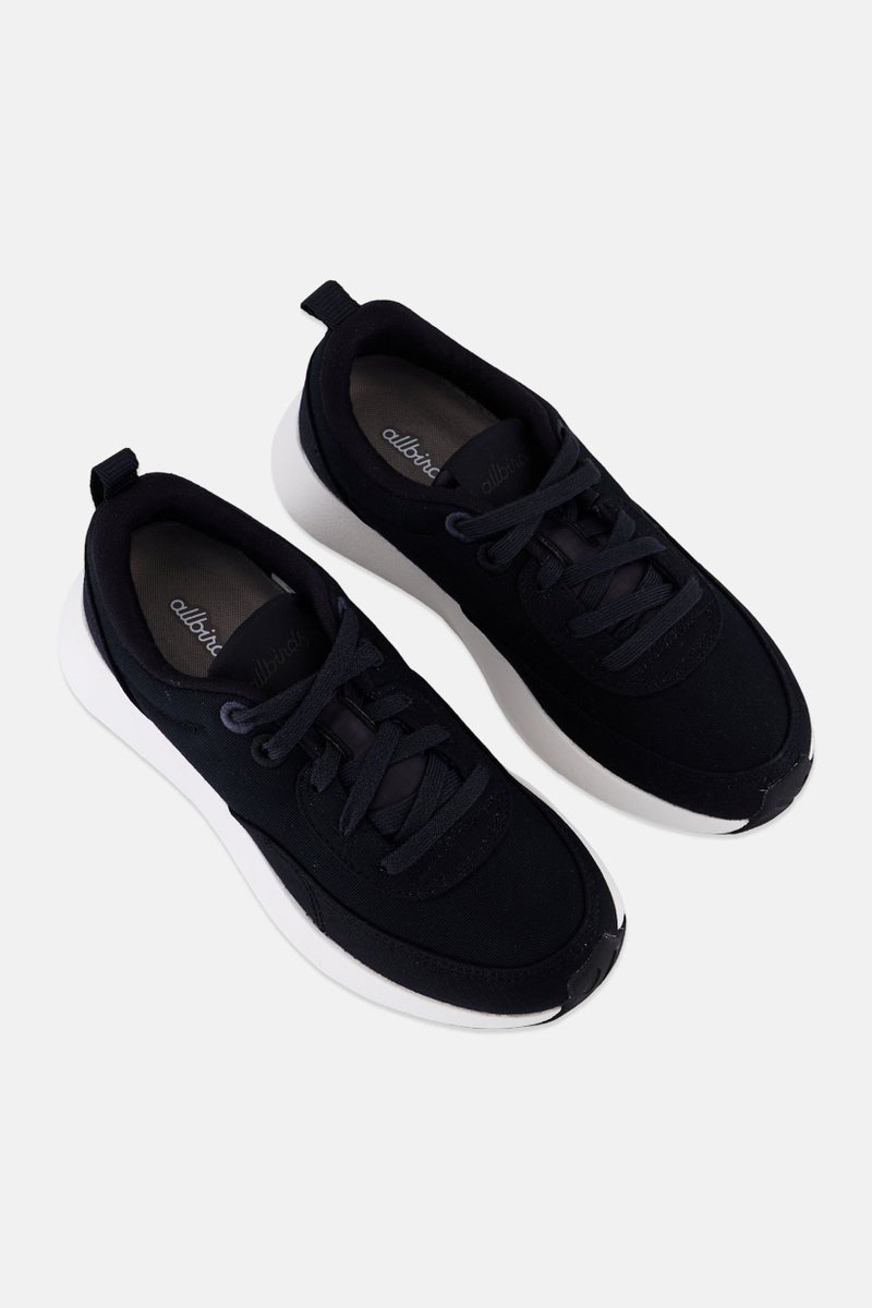 Allbirds أحذية كاجوال نسائية واسعة برباط، سوداء - Image 4