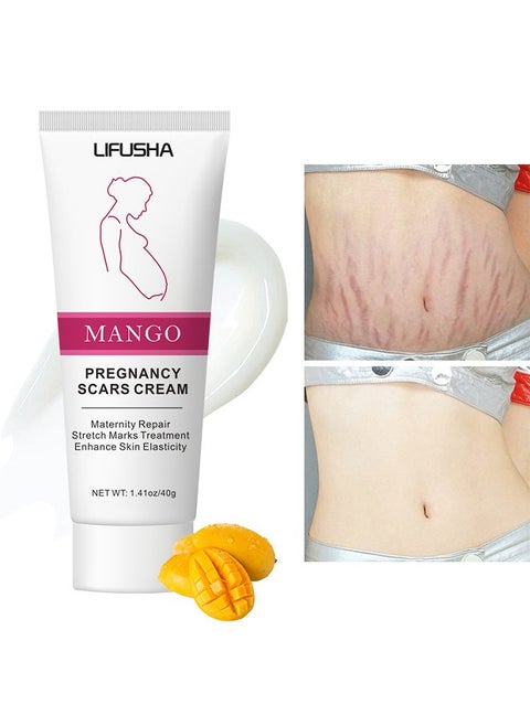 Mango Stretch Marks and Scar Cream Stretch Marks and Scar Removal Cream for Pregnancy Stretch Marks Scar Belly Creams for Wrinkles Obesity Stretch Mark Moisturizing Remove Marks 40g
