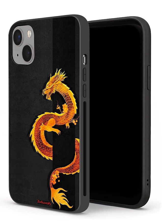 Tolwak Apple iPhone 13 Protective Case Dragon Art - Image 1